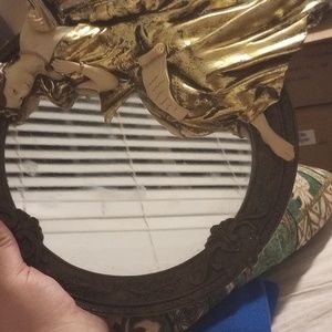 Angelic Ornate Gold Wall Mirror